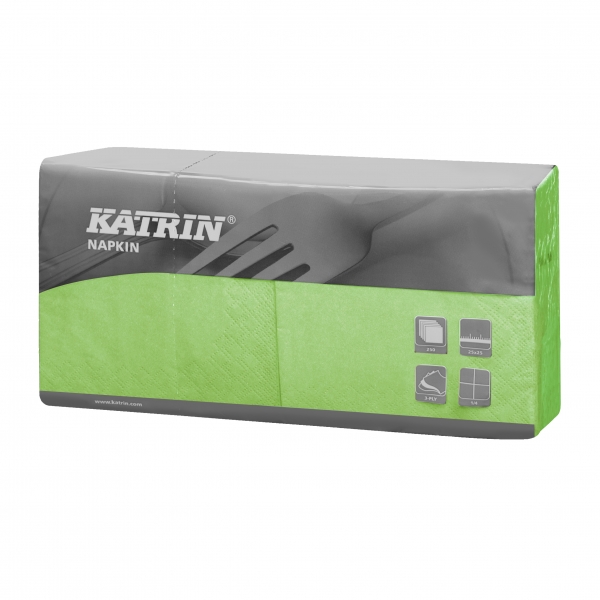 Fresh Grün Katrin Premium Servietten papier 240mm 3-lagig 1/4 Falz