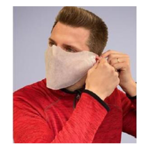 Behelfs-Spuckschutz aus Ökotex-zertifiziertem Vlies, Maske