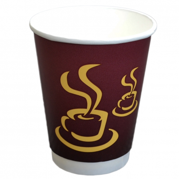 B1 Doppelwand 200ml Coffee To Go Becher ppk beschriftet US Coffee Cup "Hot Cup", Kaffeebecher