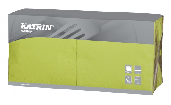 Fresh Grün Katrin Premium Servietten papier 330mm 3-lagig 1/4 Falz