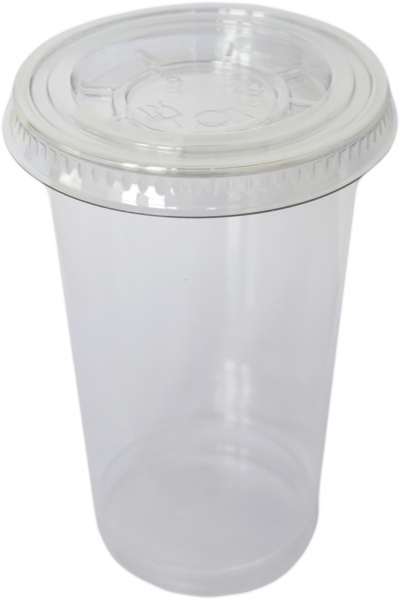 Sparset Smoothie Cups pet transparent 225ml + Smoothie Cups Flachdeckel geschlossen pet transparent