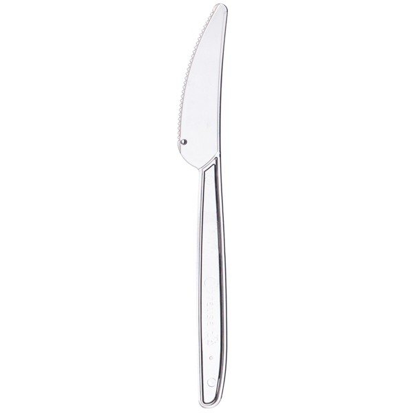 Mehrweg-Plastik Messer transparent 18cm