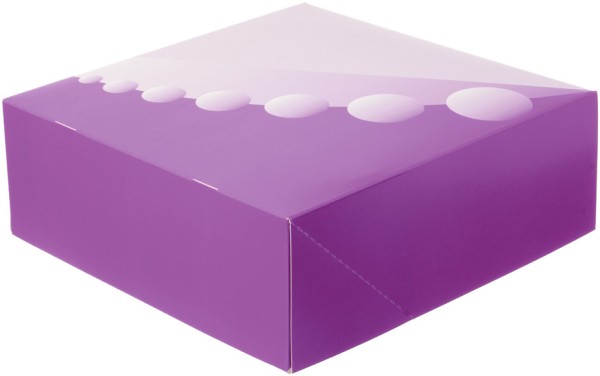 Tortenkarton "Perle pink" aus Pappe 1-teilig 320x320x115mm