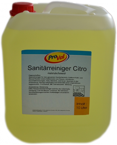 Sanitärreiniger Profi Citro 10L
