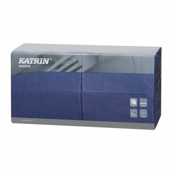 Blau Katrin Premium Servietten papier 330mm 3-lagig 1/8 Falz